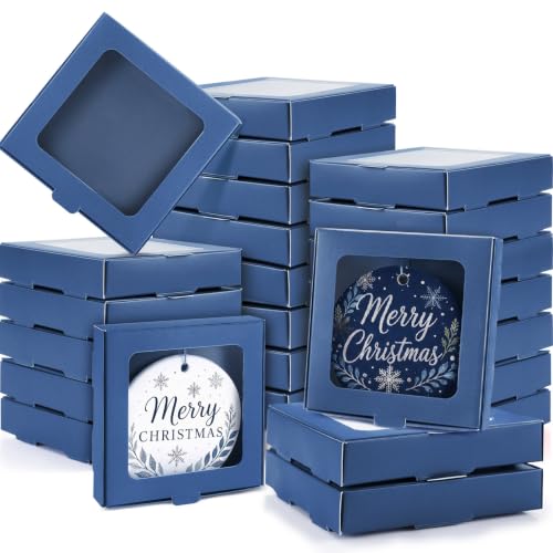 25 Pcs Christmas Sublimation Ornament Blanks Box (25 Count)