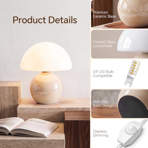 Mushroom Lamp Table Lamp for Bedroom