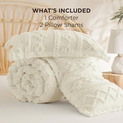 Tufted Boho Comforter Set King Size