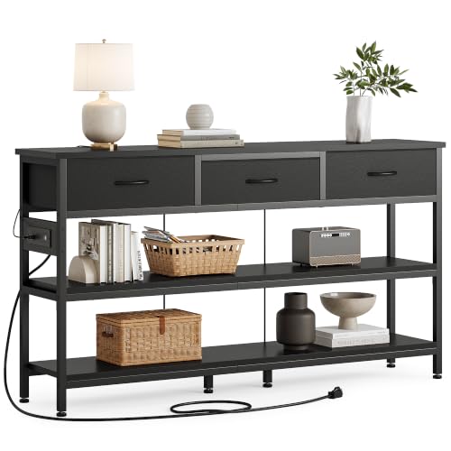 Entryway Table with Outlets
