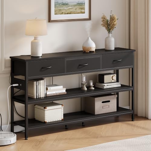 Entryway Table with Outlets