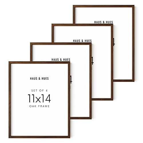 11x14 Walnut Oak Frame Set of 4 (4 Count)
