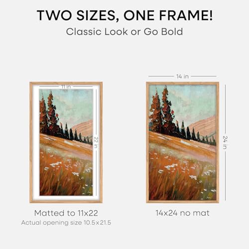 14x24 Natural Oak Picture Frame (3 Count)