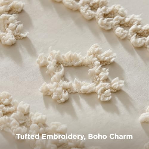 Tufted Boho Comforter Set King Size