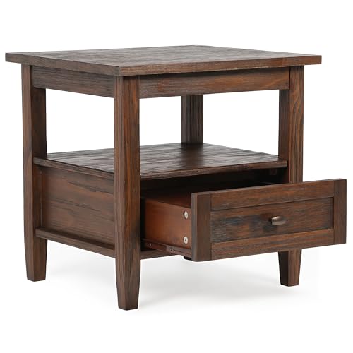 Warm Shaker 20" End Tables in Warm Walnut Brown
