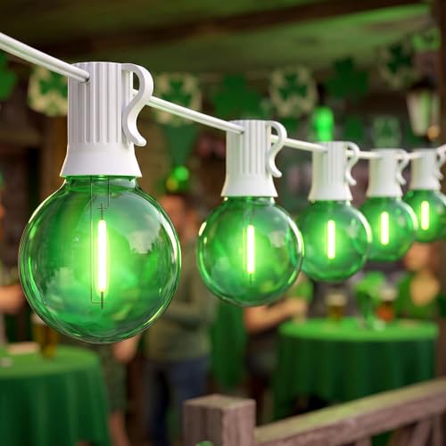 25Ft LED Outdoor String Lights with 12+1 Shatterproof Bulbs (25 Foot)