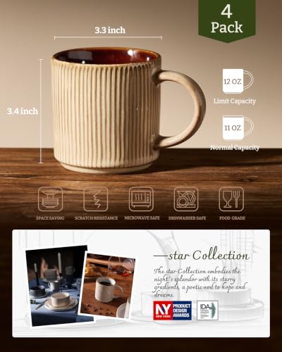 Coffee Mug Set of 4 (48 Count)