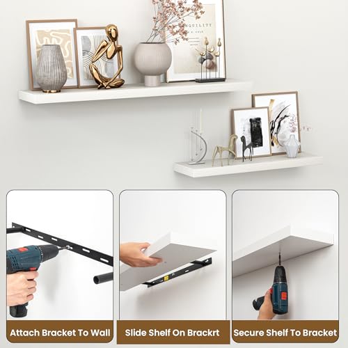 48 Inch Floating Shelves for Wall (2 Count)