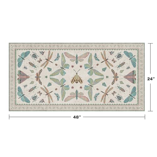Mint Green Washable Bathroom Rug (8 Sq Ft)