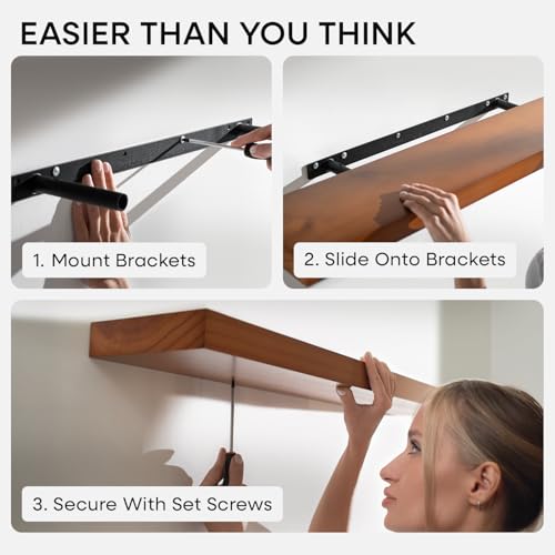 20 Inch Floating Shelves (4 Count)