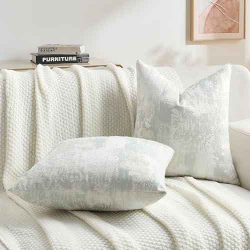 Pack of 2 Faux Cashmere Throw Pillow Covers 18x18 Inch (2 Count)