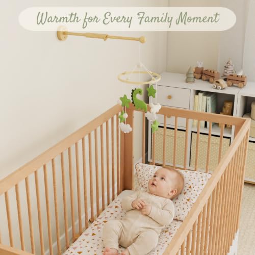 Wooden Wall Mount Crib Mobile Arm