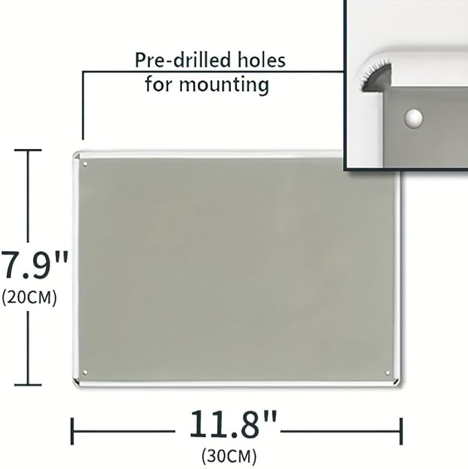 Inspiring iron walls for home offices - interior portrait hanging decorations - weather-resistant metal signs with messages of empowerment 8 "x12" no electricity required.