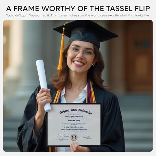 8.5x11 Black Diploma Frame (2 Count)
