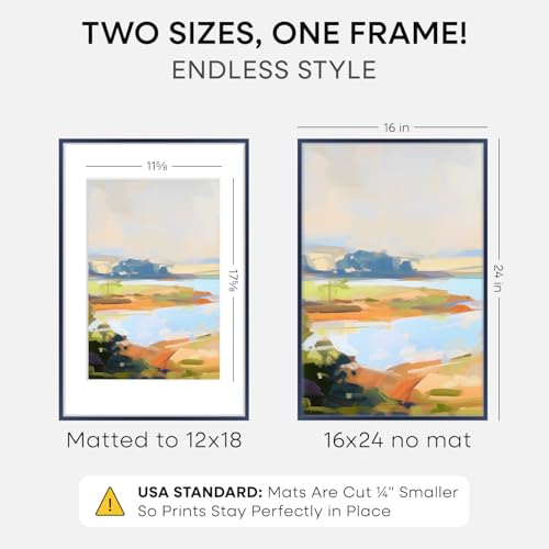 16x24 Blue Picture Frame
