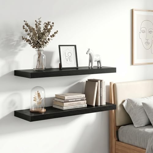 12 Inch Floating Shelves Wall Mounted for Display (2 Count)