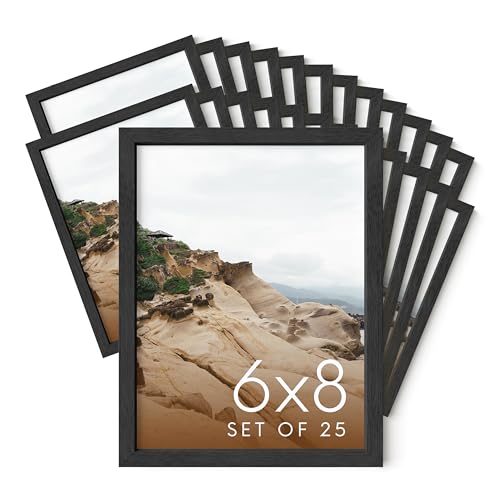 6x8 Black Oak Frame Set of 25