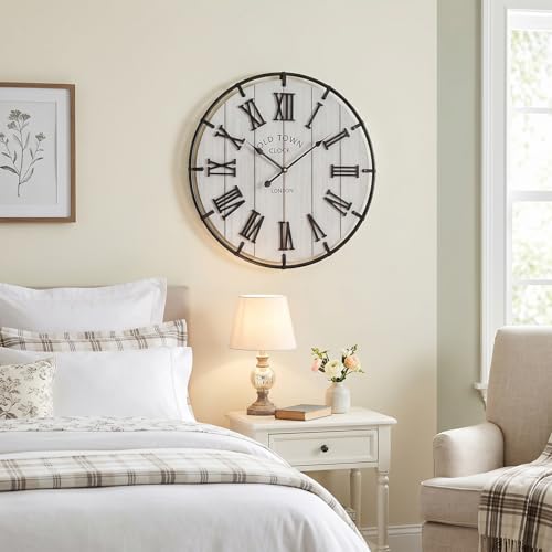 Large 20 Inch Farmhouse Wall Clock