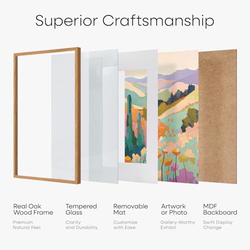 8x11 Natural Oak Picture Frame (3 Count)