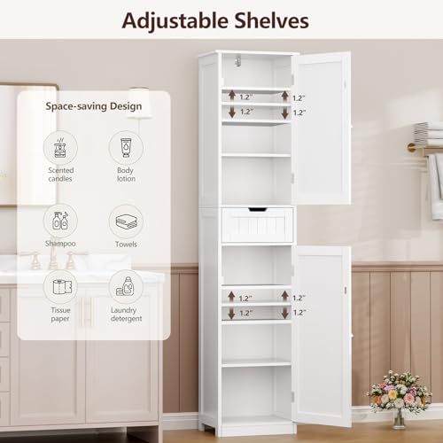 66.9" Tall Bathroom Cabinet