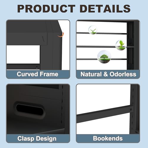 Bookshelf Heavy Duty Metal Book Shelf