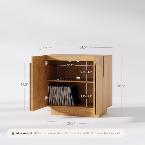 Iris Mid Century Modern Wood Sideboard Storage Accent Cabinet