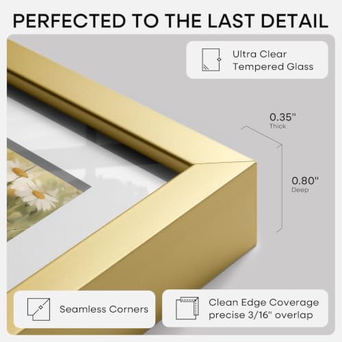 8x8 Gold Picture Frame