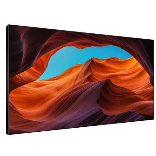 46"x72" Extra Large Framed Wall Art Antelope Canyon Rock Formation with Vibrant Colors for Home Living Room Bedroom Decor