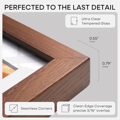 15x21.25 Brown Oak Puzzle Picture Frame (3 Count)