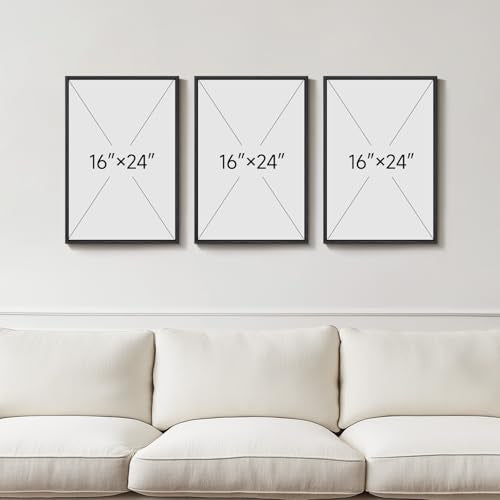 Framed Watercolor Abstract Landscape Wall Art (3 Count)