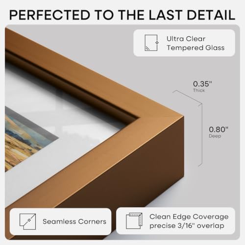 8x10 Bronze Picture Frame (4 Count)