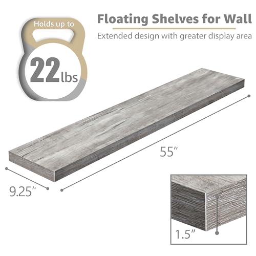 Floating Shelves for Wall Storage (2 Count)