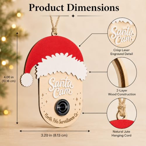Santa Cam Ornament for Kids