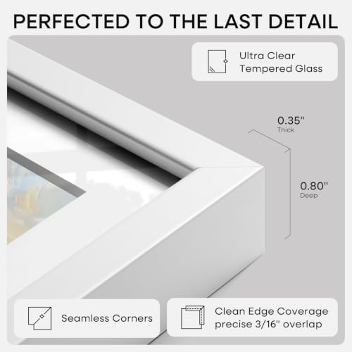 12x36 White Picture Frame