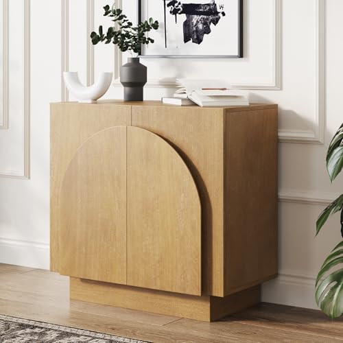 Iris Mid Century Modern Wood Sideboard Storage Accent Cabinet