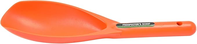 ASR Outdoor 12.5 Inch Prospecting Large Sand Scoop Plastic Trowel for Metal Detector Gold Panning, Orange