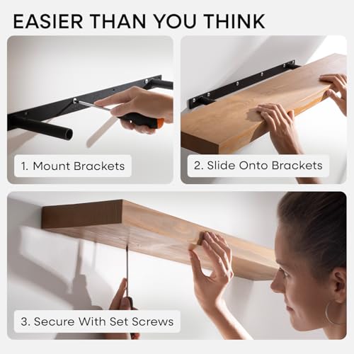 18 Inch Floating Shelves (4 Count)