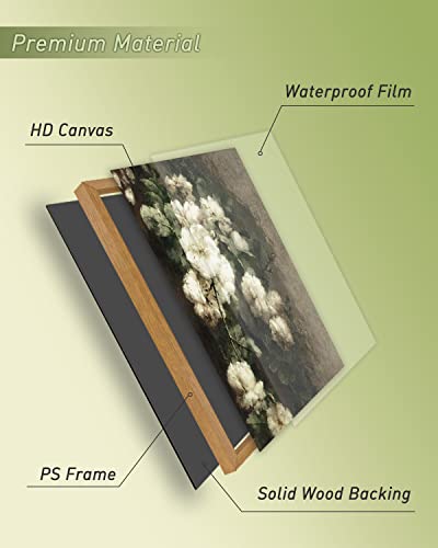 Framed Canvas Wall Art Vintage Decor