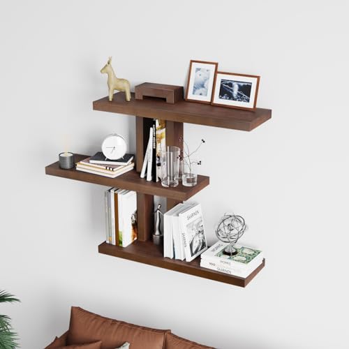 Variable Wood Floating Shelves Set of 3