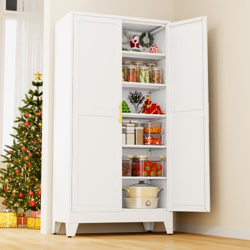 78.7" Tall Metal Pantry Cabinet