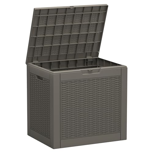 33 Gallon Outdoor Storage Box Waterproof Deck Box for Patio