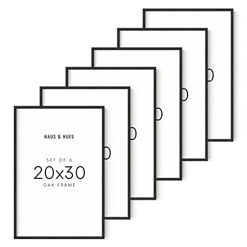 20x30 Black Oak Frame Set of 6 (6 Count)