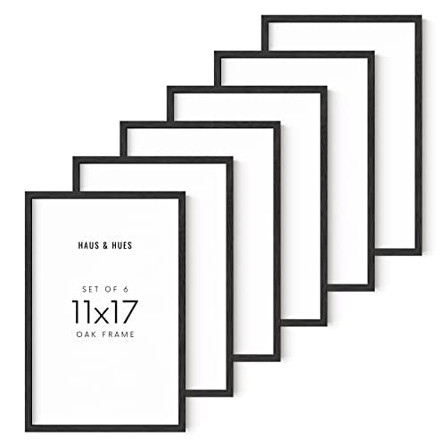 11x17 Black Oak Frame Set of 6 (6 Count)