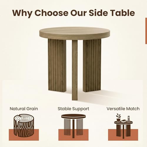 17.52" Small Round Side Table
