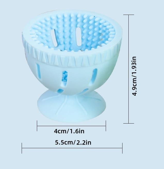 Silicone Egg Wash and Brush, Egg Wash and Brush, Egg and Duck Egg Cleaning Brush, for Removing Dirt and Debris from Eggshells, Suitable for Homes, Restaurants and Farms Egg Collector(Gray)