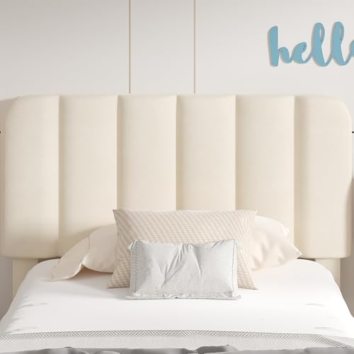 Twin Size Upholstered Bed Frame with Drawer and Headboard