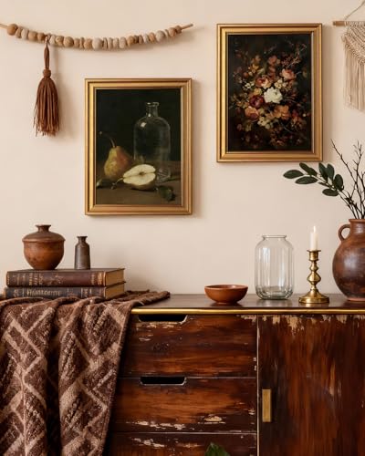 Vintage Gold Framed Wall Art for Living Room