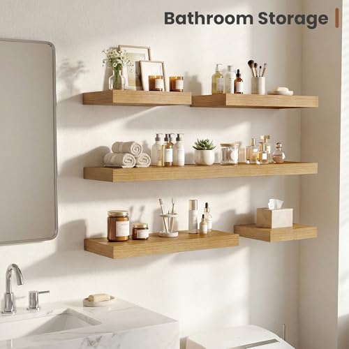 Deep Floating Shelves for Wall 16x12” Set of 2 (2 Count)