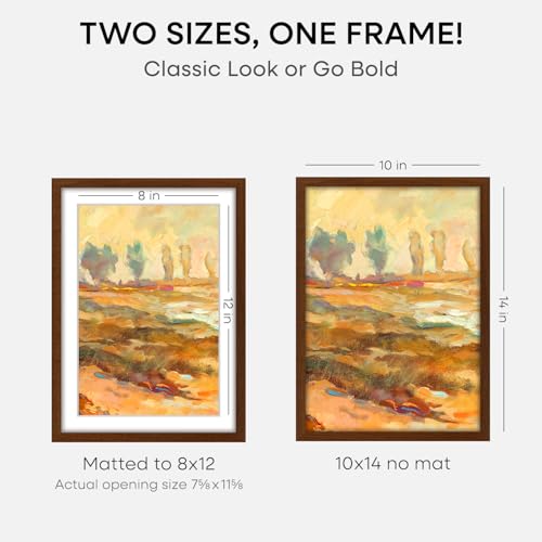 10x14 Brown Oak Picture Frame (2 Count)