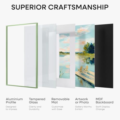 17x24 Green Picture Frame